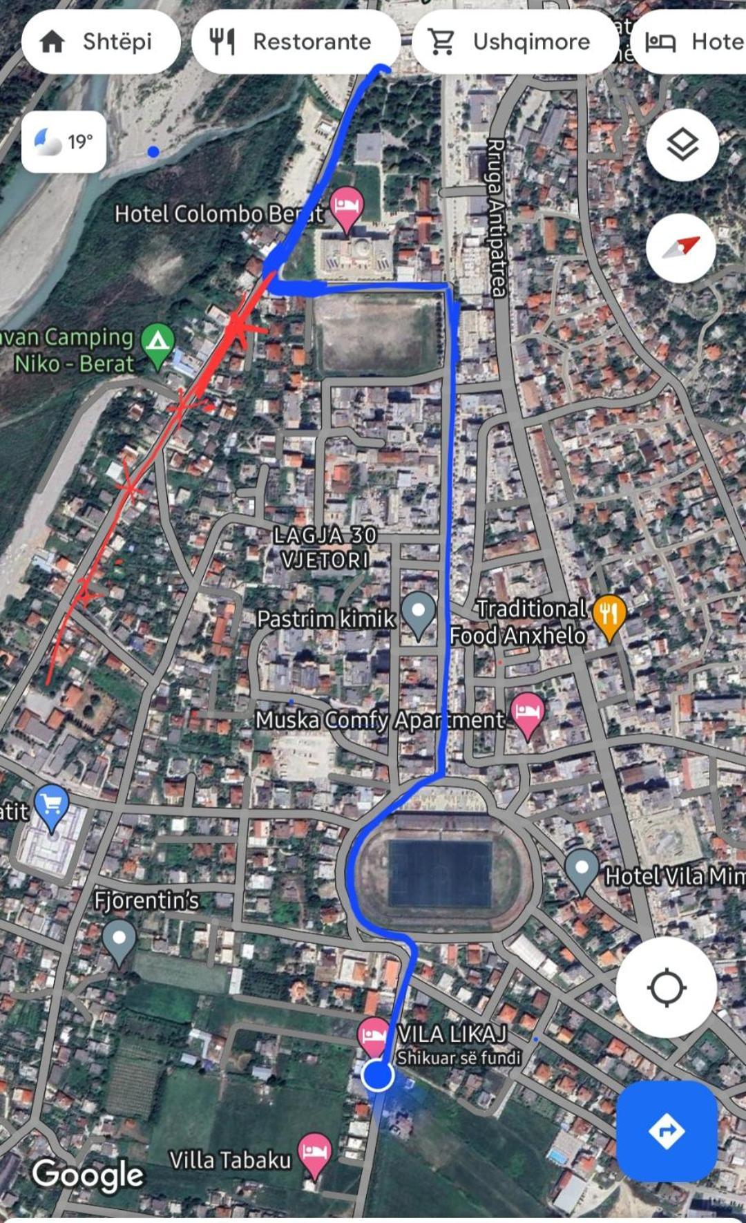 Villa Likaj Berat Zewnętrze zdjęcie
